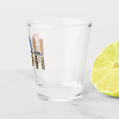 Verre A Shot Typographie léopard hygiéniste dentaire enregistré (Droite)