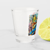 Verre A Shot Ufo Alien Sci-fi Retro Comics (Gauche)