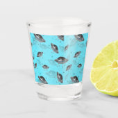 Verre A Shot UFO bleu (Devant)