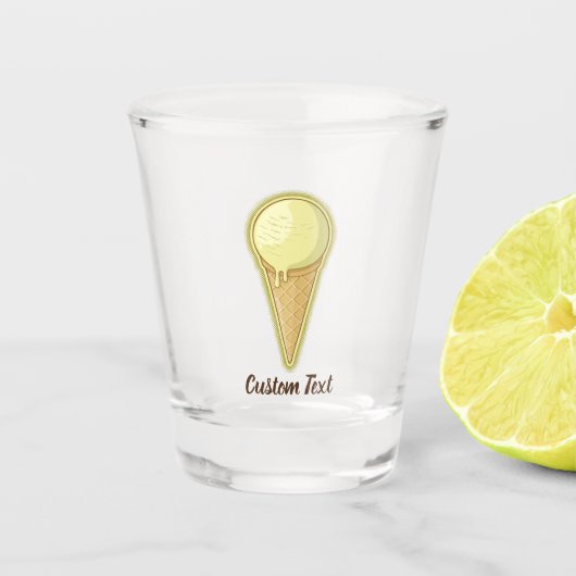Verre A Shot Un cône de crème glacée à bille (Devant)
