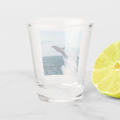 Verre A Shot Un dauphin saute de l'océan (Dos)