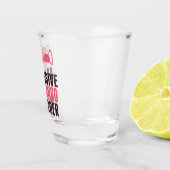 Verre A Shot Un Flamant rose Obsessionnel mignon (Droite)