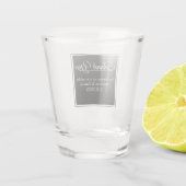 Verre A Shot Un mariage Merci contemporain (Dos)