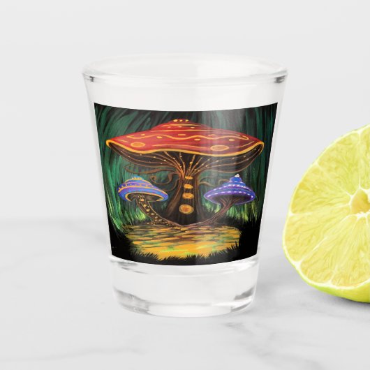 Verre A Shot Un monde de champignons (Devant)