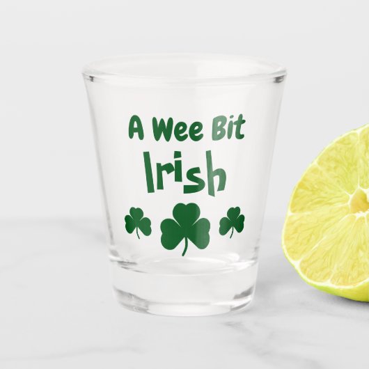 Verre A Shot Un petit peu irlandais (Devant)