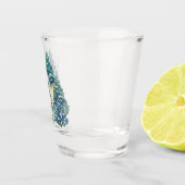 Verre A Shot Une Paire De Cerfs Dans La Forêt D'Hiver (Droite)