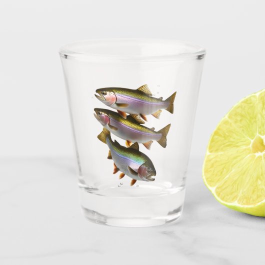 Verre A Shot Une pinte de truite (Devant)