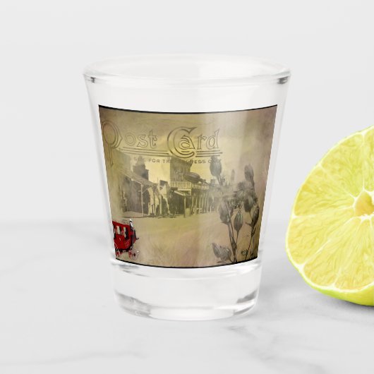 Verre A Shot Une rue à Tombstone en Arizona (Devant)