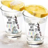 Verre A Shot Unicorn biologique Pee Fun Unicorn
