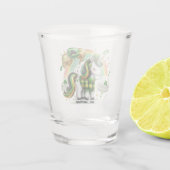 Verre A Shot Unicorne de vacances (Dos)