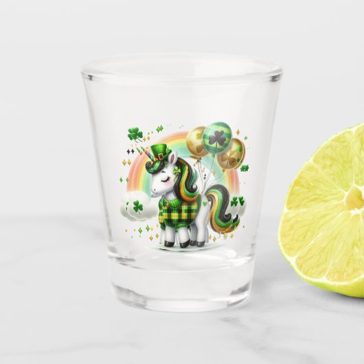 Verre A Shot Unicorne de vacances (Devant)