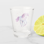 Verre A Shot Unicorne violette et bleue (Dos)