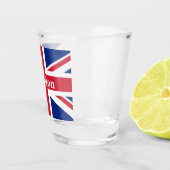 Verre A Shot Union Jack London ~ Drapeau britannique (Droite)