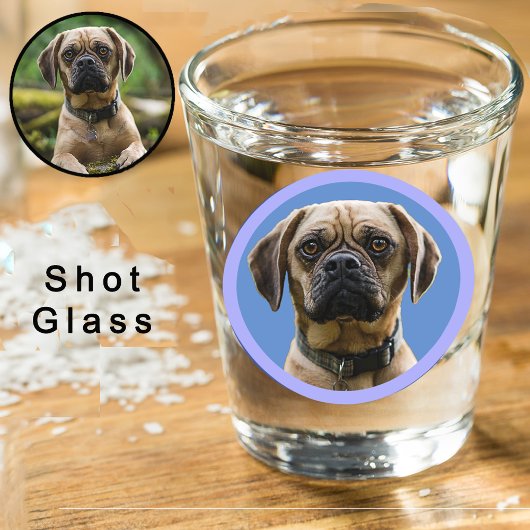 Verre A Shot Unique Personalized First Pet Dog Lover Photo Gift