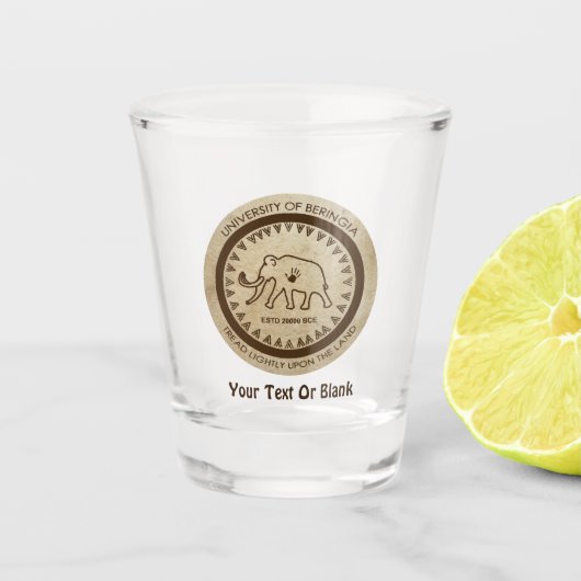 Verre A Shot Université de Beringia Wooly Mammoth Seal (Devant)