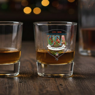 Verre A Shot US 250 Ans de Liberté Décoration Élégante
