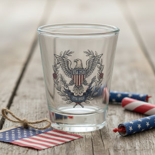 Verre A Shot USA 250 Aigle patriotique motif Heritage ID1299