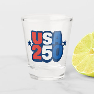 Verre A Shot USA 250e anniversaire 1776-2026 Patriotique Améric