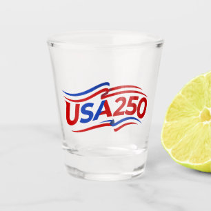 Verre A Shot USA 250e anniversaire 1776-2026 Patriotique Améric