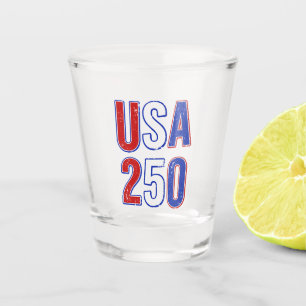 Verre A Shot USA 250e anniversaire 1776-2026 Patriotique Améric