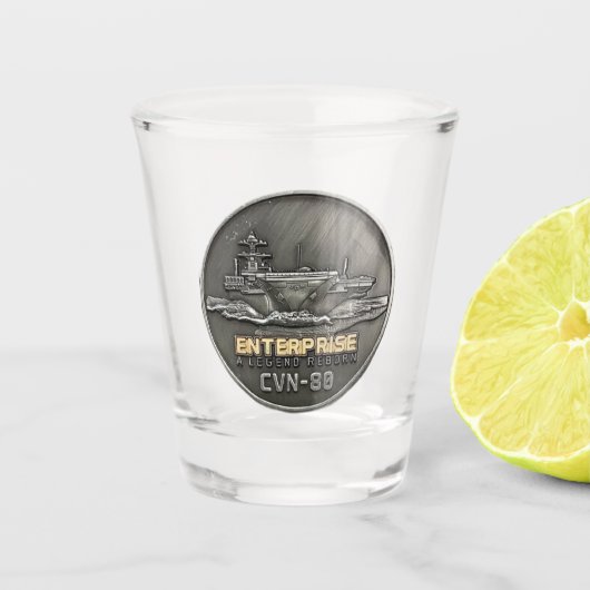 Verre A Shot USS Enterprise (CVN-80) (Devant)