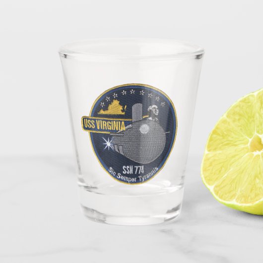Verre A Shot USS Virginia (SSN-774) (Devant)