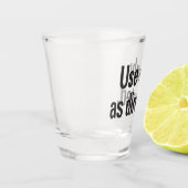 Verre A Shot Utiliser uniquement comme indiqué (Gauche)