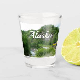 Verre A Shot Vacances en train Denali Express Alaska Photograph
