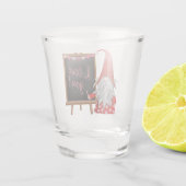 Verre A Shot Valentines amusantes Gnome Deux tons (Dos)