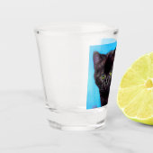 Verre A Shot Van Gogh Chat et fleurs (Gauche)