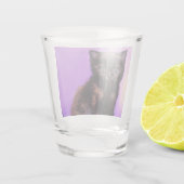 Verre A Shot Van Gogh Style Chat pourpre (Dos)