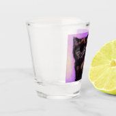 Verre A Shot Van Gogh Style Chat pourpre (Gauche)