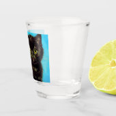 Verre A Shot Van Gogh Style Pouting Kitten (Droite)