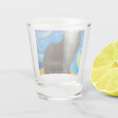 Verre A Shot Van Gogh Style Starry Night Cat (Dos)