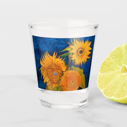 Verre A Shot Van Gogh Sunflowers (Devant)