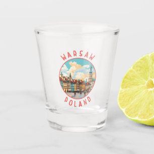 Verre A Shot Varsovie Pologne Cercle en détresse rétrograde