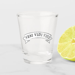 Verre A Shot VENI VIDI VICI - Je suis venu j'ai vu j'ai conquis
