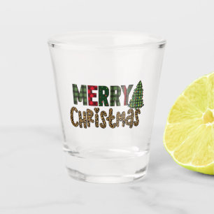 Verre A Shot Verre à shot Arbre de Noël Joyeux - Cadeau de fête