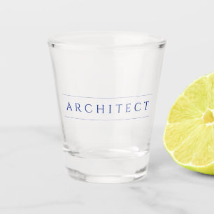 Verre A Shot VERRE À SHOT ARCHITECTE / Bleu marine