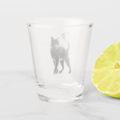 Verre A Shot Verre à shot Chat Noir (Dos)