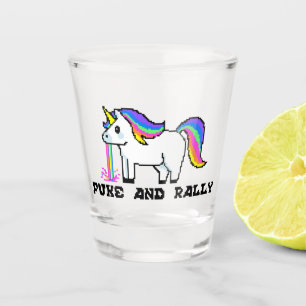 Verre A Shot Verre à shot Licorne Arc-en-Ciel Puke & Rally Pi