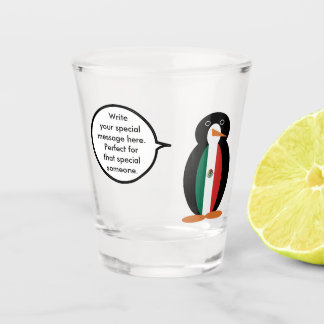 Verre A Shot Verre à shot Mme Pingouin Drapeau Mexicain