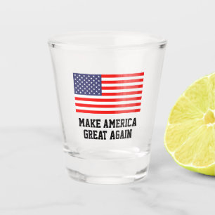 Verre A Shot Verre à shot patriotique avec drapeau américain -