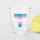 Verre A Shot Verre à shot T Capitale de la Fierté Trans (Devant)