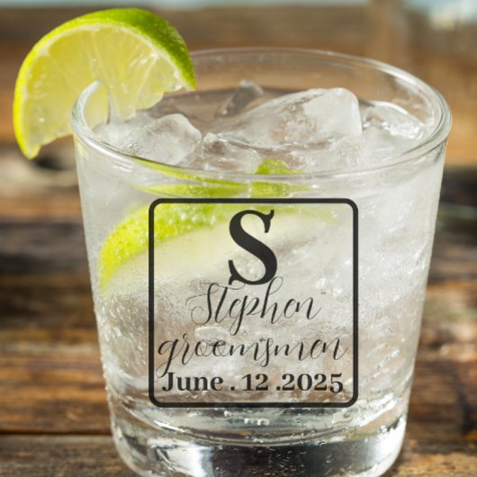 Verre A Shot Verrres à shot à monogramme personnalisés pour gar