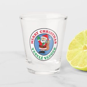 Verre A Shot Vesele Vanoce Tchèque Noël Père Noël