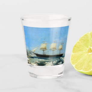 Verre A Shot Veste rouge Clipper Ship 1854