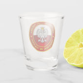 Verre A Shot Vêtements de médaillon polonais (Dos)