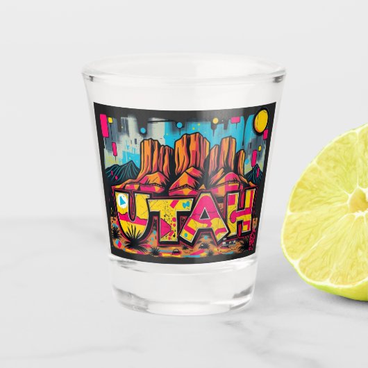 Verre A Shot Vêtements Utah cadeau souvenir (Devant)