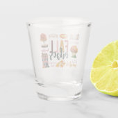 Verre A Shot Vibes d'automne Préférés d'automne Aquarelle rusti (Dos)